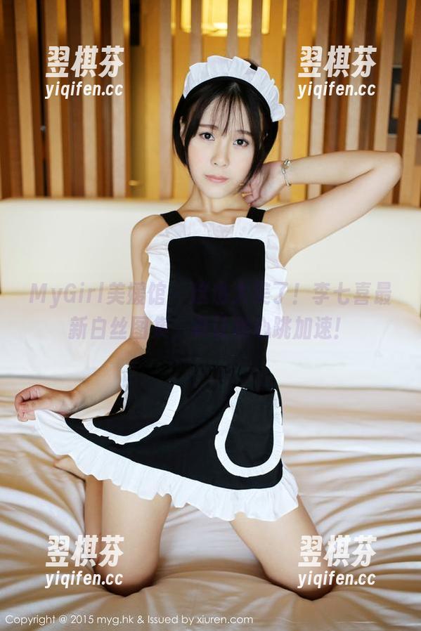 MyGirl美媛馆 - 这也太美了！李七喜最新白丝图集，真让我心跳加速！