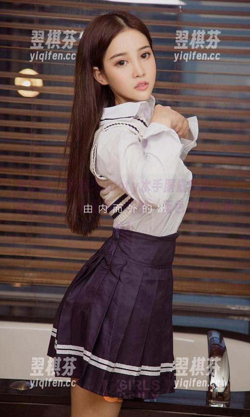 爱尤物 - 徐莉芝Booty水手服最新力作：图片下载，给你不一样的‘蓝色海洋’体验！